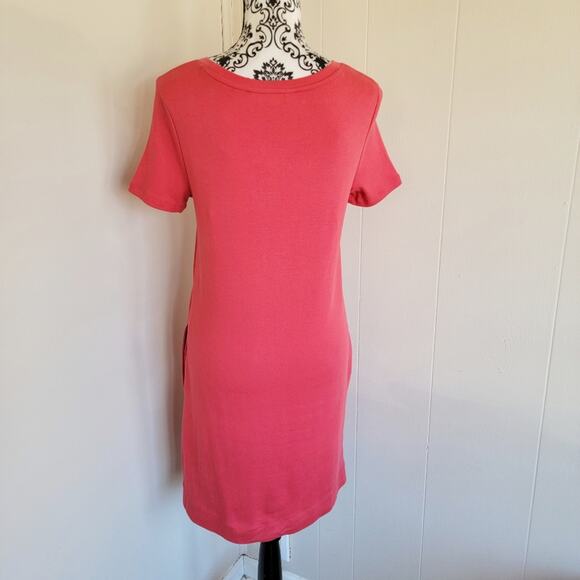 Ellen Tracy Crew Neck Short Sleeve Knee Length Shirt Dress - Picture 3 of 5